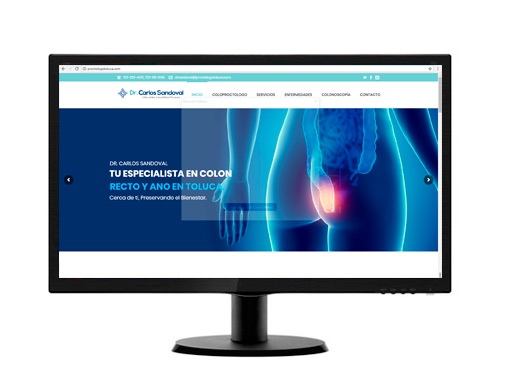 Diseño de pagina web para Doctores